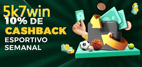 10% de bônus de cashback na 5k7win